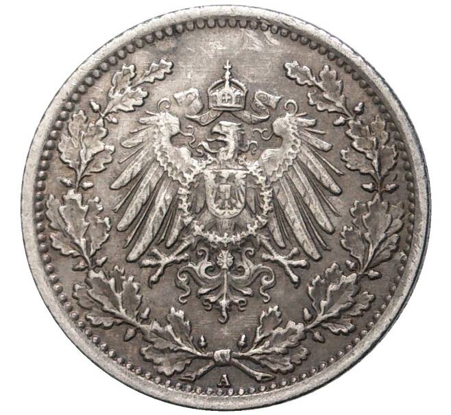 Монета 1/2 марки 1918 года A Германия (Артикул K11-75406)