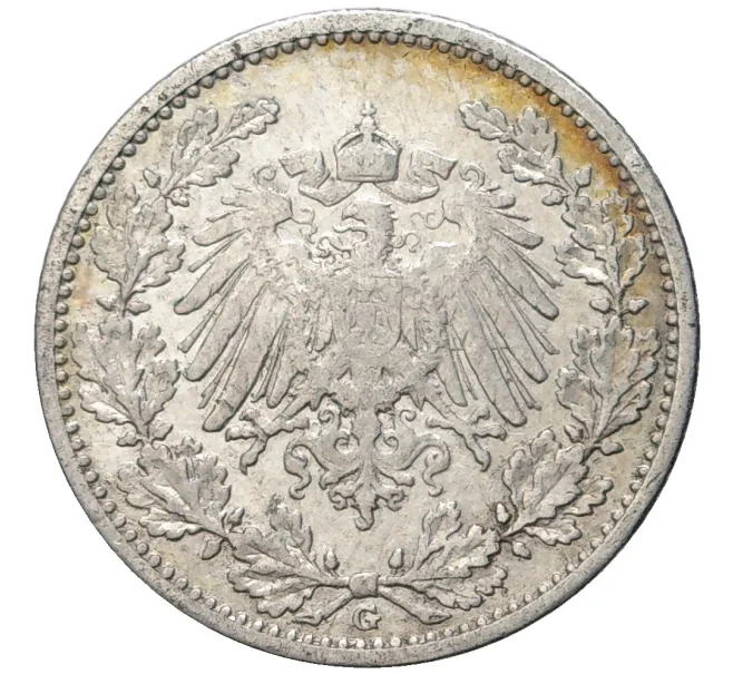 Монета 1/2 марки 1905 года G Германия (Артикул K11-75440)