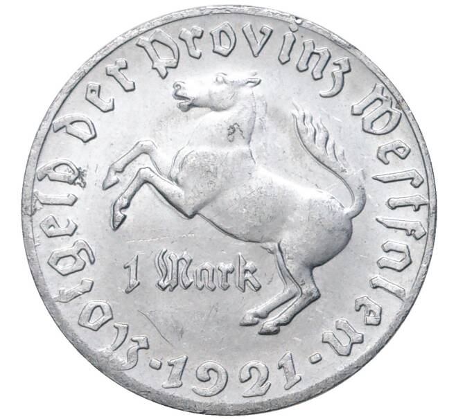 Монета 1 марка 1921 года Германия — Вестфалия (Нотгельд) (Артикул K11-75683)