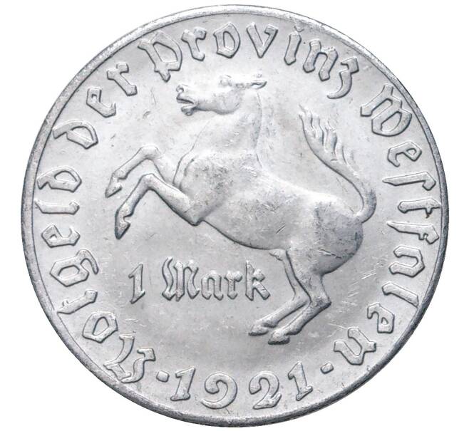 Монета 1 марка 1921 года Германия — Вестфалия (Нотгельд) (Артикул K11-75684)