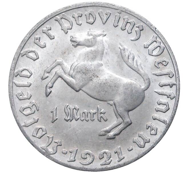 Монета 1 марка 1921 года Германия — Вестфалия (Нотгельд) (Артикул K11-75686)