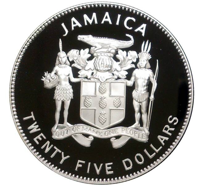 25 долларов 1995 года Ямайка «50 лет ООН» (Артикул M2-57983)