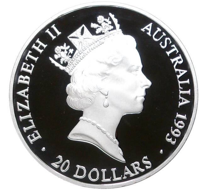 Монета 20 долларов 1993 года Австралия «100 лет Олимпийским играм — Пьедестал» (Артикул M2-57989)