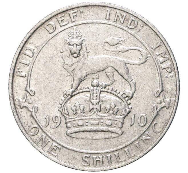 Монета 1 шиллинг 1910 года Великобритания (Артикул K11-75730)