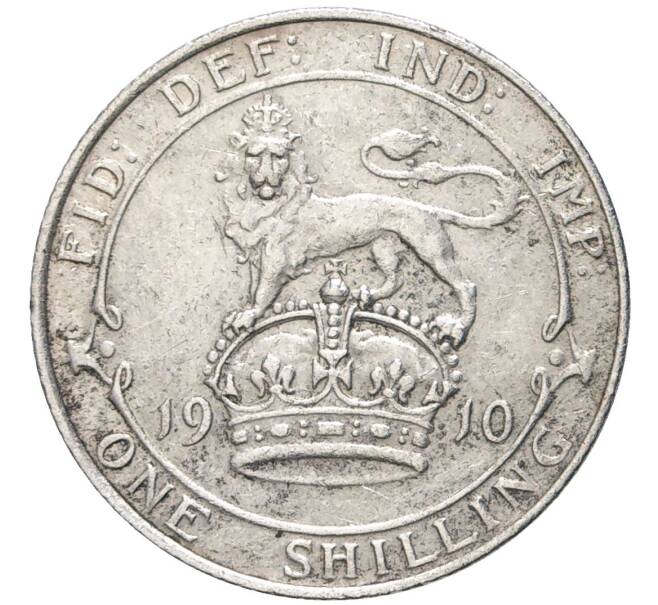 Монета 1 шиллинг 1910 года Великобритания (Артикул K11-75732)