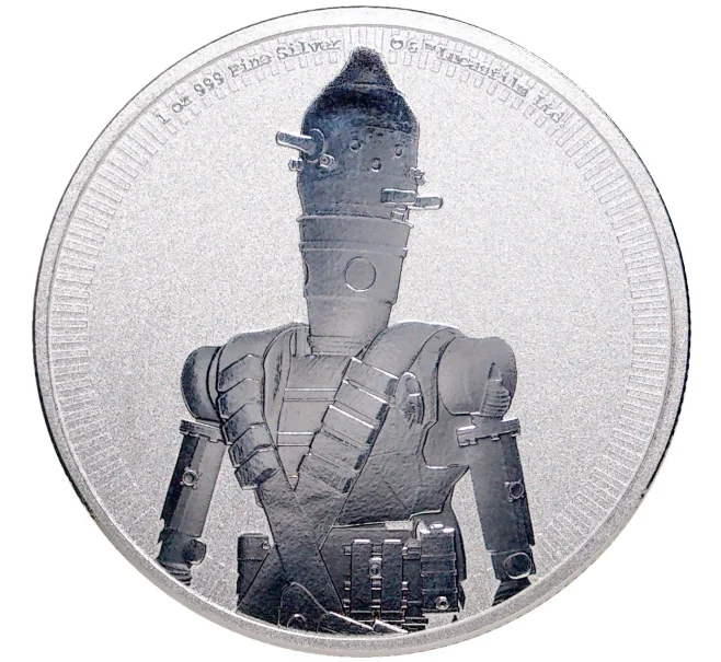 Монета 2 доллара 2022 года Ниуэ «Звездные войны — IG-11» (Артикул M2-57992)