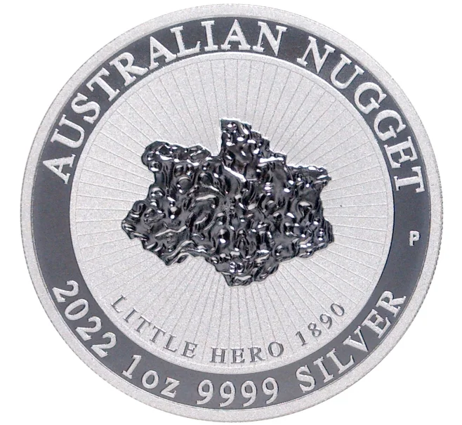 Монета 1 доллар 2022 года Австралия «Австралийский самородок» (Артикул M2-57999)
