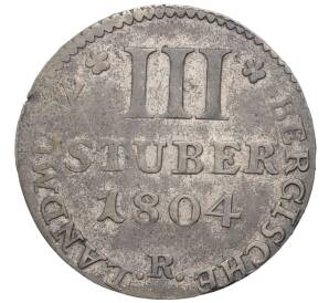 3 стюбера 1804 года Берг — Фото №1