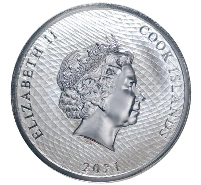 Монета 10 центов 2021 года Острова Кука «Парусник HMS Bounty» (Артикул K11-75959)