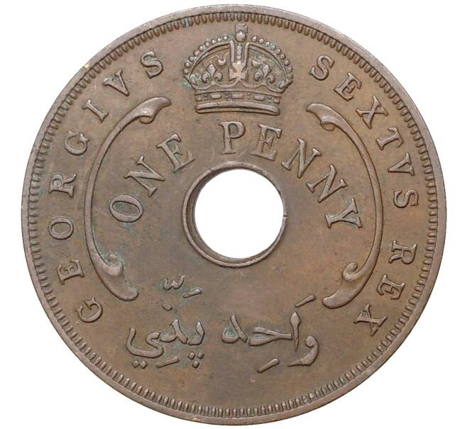 Монета 1 пенни 1952 года Британская Западная Африка (Артикул K11-75965)