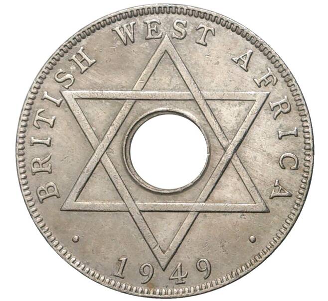 Монета 1/2 пенни 1949 года KN Британская Западная Африка (Артикул K11-75980)
