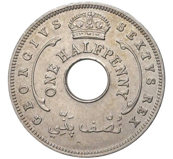 Монета 1/2 пенни 1951 года Британская Западная Африка (Артикул K11-75988)