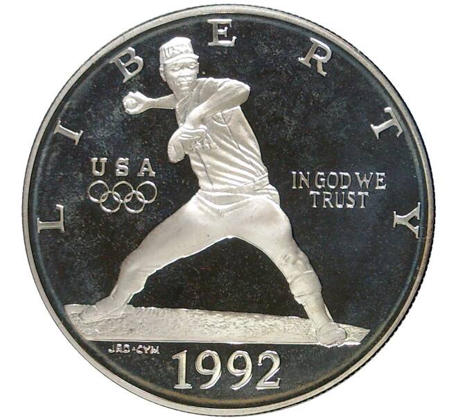 Монета 1 доллар 1992 года S США «XXV летние Олимпийские Игры 1992 в Барселоне» (Артикул M2-58002)