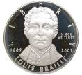 Монета 1 доллар 2009 года Р США «200 лет со дня рождения Луи Брайля» (Артикул M2-58015)