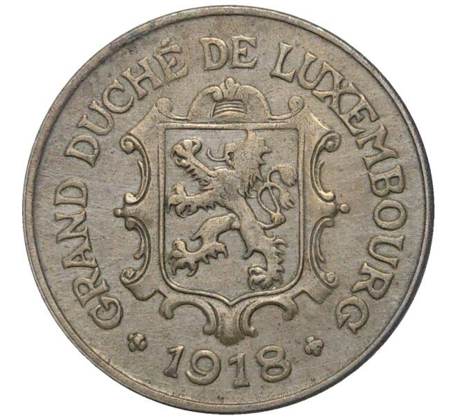 Монета 10 сантимов 1918 года Люксембург (Артикул: K11-76827) — Фото №1