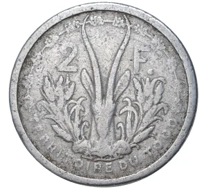 2 франка 1948 года Французское Того