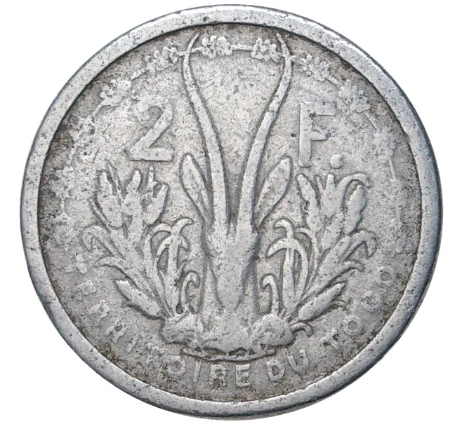 Монета 2 франка 1948 года Французское Того (Артикул K11-76915)