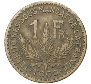 1 франк 1925 года Французское Того