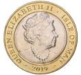 Монета 2 фунта 2019 года Остров Мэн «Стив Хислоп» (Артикул K11-77365)