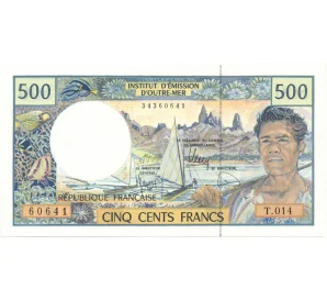 500 франков 2007 года Французские Тихоокеанские Территории