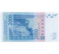 2000 франков 2008 года Западно-Африканский валютный союз — литера К (Сенегал) (Артикул K11-78017)