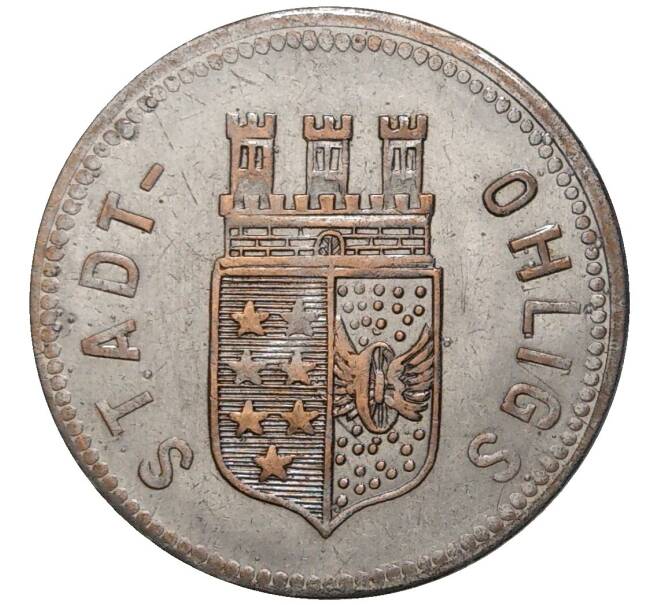 Монета 50 пфеннигов 1920 года Германия — город Олигс (Нотгельд) (Артикул: K11-78076) — Фото №1