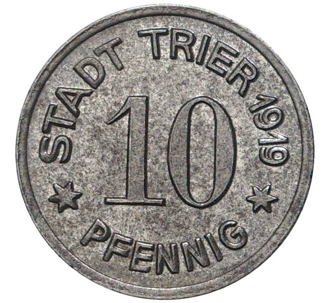 Монета 10 пфеннигов 1919 года Германия — город Трир (Нотгельд) (Артикул K11-78150)