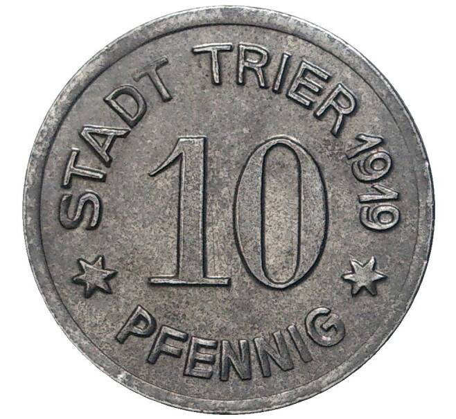 Монета 10 пфеннигов 1919 года Германия — город Трир (Нотгельд) (Артикул: K11-78169) — Фото №2