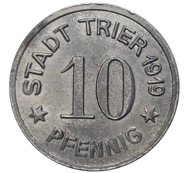 Монета 10 пфеннигов 1919 года Германия — город Трир (Нотгельд) (Артикул K11-78171)