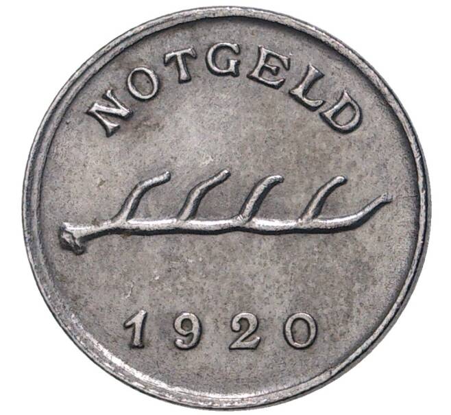 Монета 2 пфеннига 1920 года Германия — город Мергентхайм (Нотгельд) (Артикул: K11-78191) — Фото №1