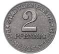 Монета 2 пфеннига 1920 года Германия — город Мергентхайм (Нотгельд) (Артикул: K11-78185) — Фото №2