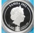 Монета 5 долларов 2022 года Самоа «Looney Tunes — Bugs Bunny» (Цветное покрытие) (Артикул M2-58054)