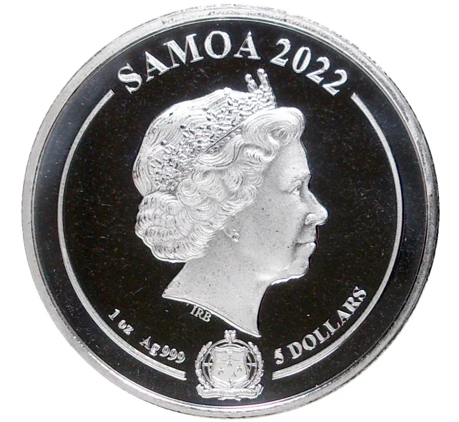Монета 5 долларов 2022 года Самоа «Looney Tunes — Daffy Duck» (Артикул M2-58057)