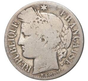 1 франк 1849 года Франция