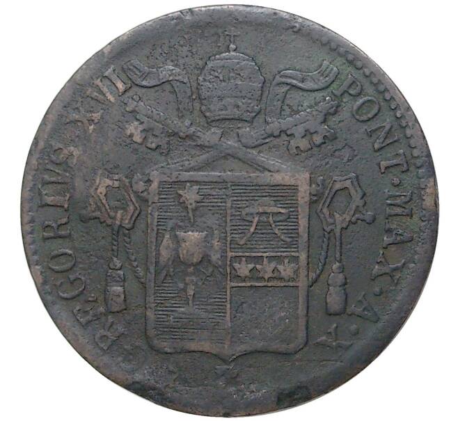 Монета 1 байокко 1840 года Папская область (Артикул: K27-80977) — Фото №2