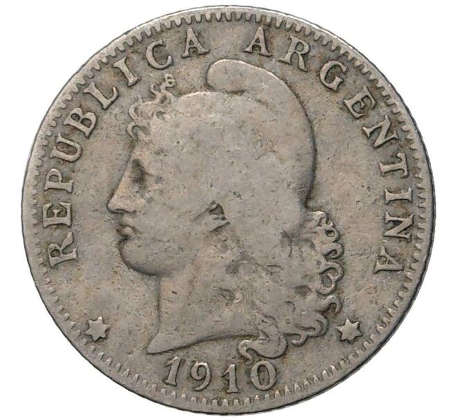 Монета 20 сентаво 1910 года Аргентина (Артикул K27-80980)