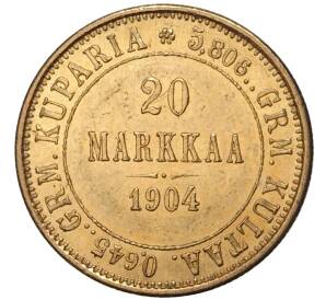 20 марок 1904 года Русская Финляндия — Фото №1