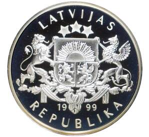 1 лат 1999 года Латвия «XXVII летние Олимпийские Игры 2000 в Сиднее»