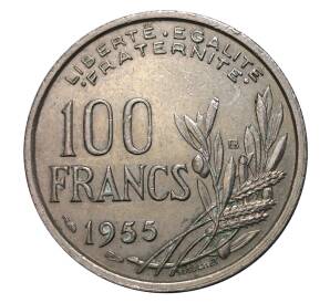 100 франков 1955 года В — Фото №1