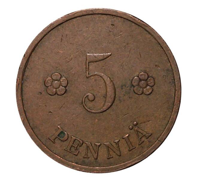 Монета 5 пенни 1938 года (Артикул: M2-2643) — Фото №1