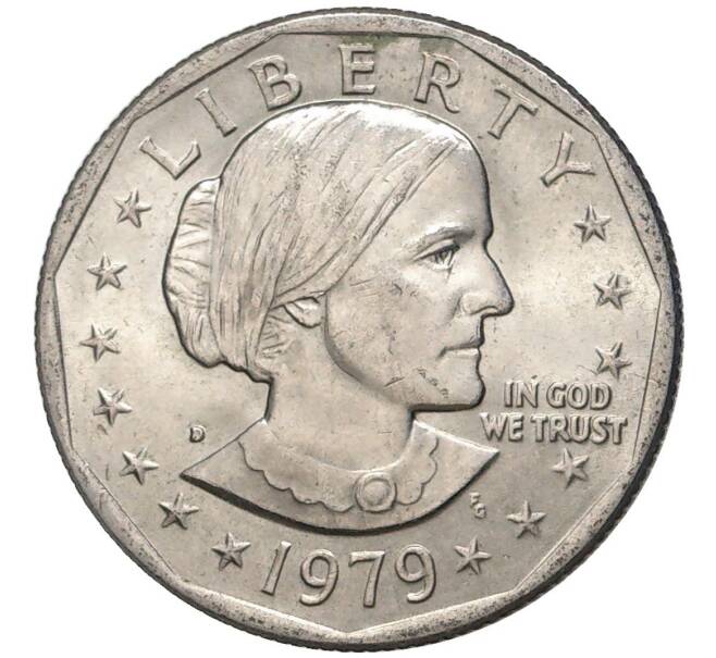 Монета 1 доллар 1979 года D США «Сьюзен Энтони» (Артикул K11-80021)