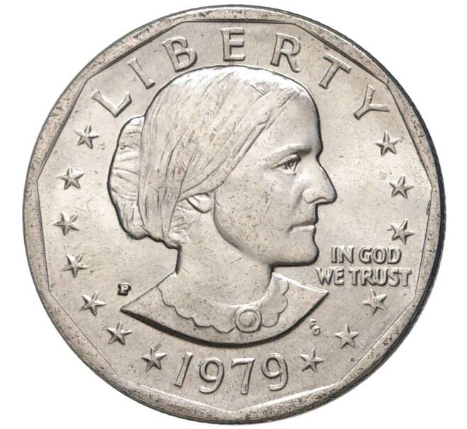 Монета 1 доллар 1979 года P США «Сьюзен Энтони» (Артикул K11-80033)