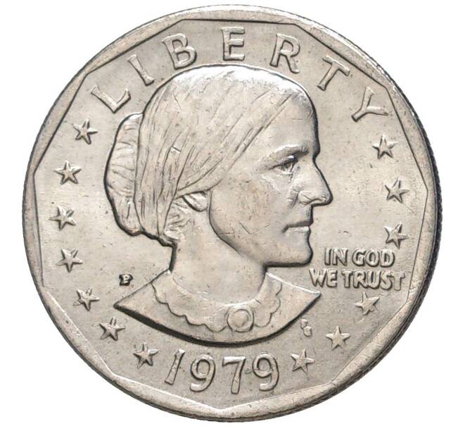 Монета 1 доллар 1979 года P США «Сьюзен Энтони» (Артикул K11-80036)