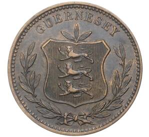 8 дублей 1889 года Гернси — Фото №2