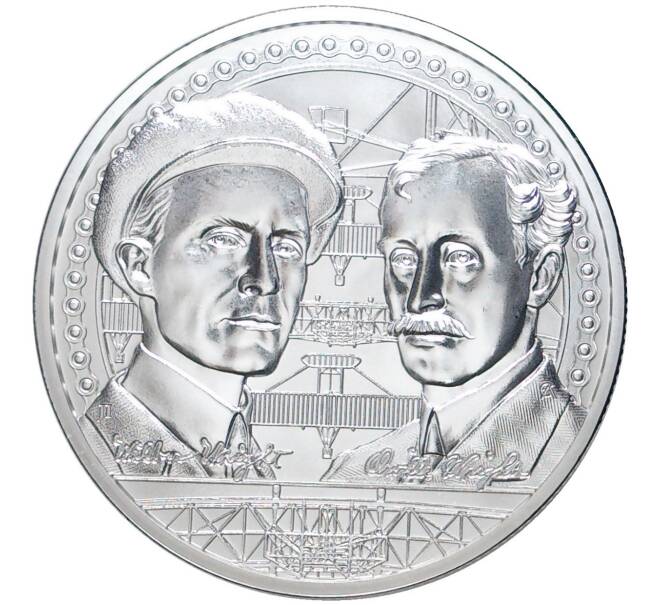 Монета 2 доллара 2022 года Ниуэ «Братья Райт» (Артикул M2-58209)