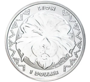 1 доллар 2022 года Сьерра-Леоне «Большая пятерка Африки — Лев»