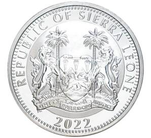 1 доллар 2022 года Сьерра-Леоне «Большая пятерка Африки — Лев»