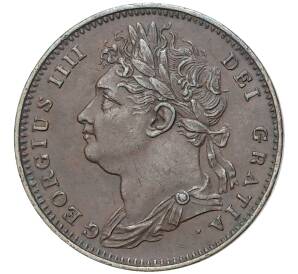 1 фартинг 1822 года Великобритания — Фото №2