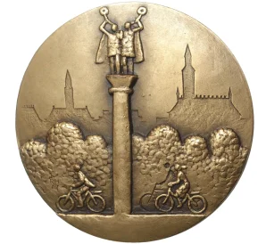 Настольная медаль 1966 года Швеция «Освальд Хельмут»
