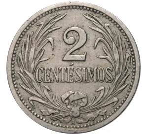 2 чентезимо 1909 года Уругвай